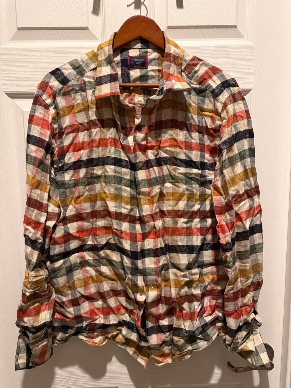 UNTUCKit Multicolor Plaid Long-Sleeve Button Shirt